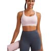 imageRUNNING GIRL Sports Bra for Women High SupportMolded Cup High Impact Sports Bras with Sewn in PadsApink