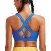 imageRUNNING GIRL Sports Bra for Women High SupportMolded Cup High Impact Sports Bras with Sewn in PadsAsparkle Blue