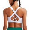 imageRUNNING GIRL Sports Bra for Women High SupportMolded Cup High Impact Sports Bras with Sewn in PadsAwhite