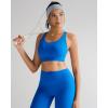 imageRUNNING GIRL Sports Bra for Women High SupportMolded Cup High Impact Sports Bras with Sewn in PadsBlue