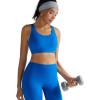 imageRUNNING GIRL Sports Bra for Women High SupportMolded Cup High Impact Sports Bras with Sewn in PadsBlue