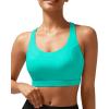 imageRUNNING GIRL Sports Bra for Women High SupportMolded Cup High Impact Sports Bras with Sewn in PadsBright Green