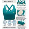 imageRUNNING GIRL Sports Bra for Women High SupportMolded Cup High Impact Sports Bras with Sewn in PadsTeal
