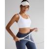 imageRUNNING GIRL Sports Bra for Women High SupportMolded Cup High Impact Sports Bras with Sewn in PadsWhite