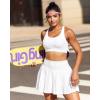 imageRUNNING GIRL Sports Bra for Women High SupportMolded Cup High Impact Sports Bras with Sewn in PadsWhite