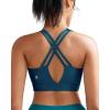 imageRUNNING GIRL Sports Bra for Women High Support Molded Cup High Impact Sports Bras with Sewn in Pads Strappy Running BraNavy