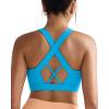 imageRUNNING GIRL Sports Bra for Women High SupportMolded Cup High Impact Sports Bras with Sewn in PadsAbrilliant Blue