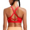 imageRUNNING GIRL Sports Bra for Women High SupportMolded Cup High Impact Sports Bras with Sewn in PadsDeep Red