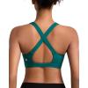 imageRUNNING GIRL Sports Bras for Women High SupportRacerback High Impact Sports Bra Moulded Cup Workout Bra Push upDstorm Teal