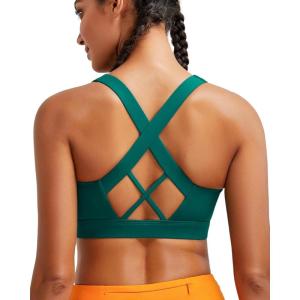 imageRUNNING GIRL Sports Bra for Women High SupportMolded Cup High Impact Sports Bras with Sewn in PadsAteal