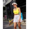 imageRUNNING GIRL High Impact Sports Bras for Women High Support Running Sports Bra Moulded Cup Strappy Sports BrasUyellow