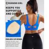 imageRUNNING GIRL Sports Bra for Women High Support Molded Cup High Impact Sports Bras with Sewn in Pads Workout Running BraBright Blue