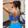 imageRUNNING GIRL Sports Bra for Women High Support Molded Cup High Impact Sports Bras with Sewn in Pads Workout Running BraBright Blue