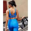 imageRUNNING GIRL Sports Bra for Women High Support Molded Cup High Impact Sports Bras with Sewn in Pads Workout Running BraBright Blue