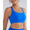 imageRUNNING GIRL Sports Bras for Women High Support Adjustable Straps Hook Back Sports Bras for Women with Sewn in PadsDazzling Blue