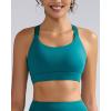 imageRUNNING GIRL Sports Bras for Women High Support Adjustable Straps Hook Back Sports Bras for Women with Sewn in PadsStorm Teal