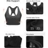 imageRUNNING GIRL Sports Bras for Women Racerback Molded Cup Sports Bra with Sewn in Pads for Workout Pilate and CasualBlack
