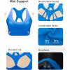 imageRUNNING GIRL Sports Bras for Women Racerback Molded Cup Sports Bra with Sewn in Pads for Workout Pilate and CasualBlue