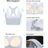 imageRUNNING GIRL Sports Bras for Women Racerback Molded Cup Sports Bra with Sewn in Pads for Workout Pilate and CasualGrey