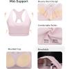 imageRUNNING GIRL Sports Bras for Women Racerback Molded Cup Sports Bra with Sewn in Pads for Workout Pilate and CasualPink