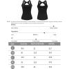 imageRUNNING GIRL Workout Tank Tops for Women Built in Shelf Bras PaddedSleeveless Gym Tops Athletic Yoga ShirtsEblack