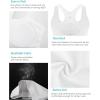 imageRUNNING GIRL Workout Tank Tops for Women Built in Shelf Bras PaddedSleeveless Gym Tops Athletic Yoga ShirtsYwhite