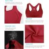 imageRUNNING GIRL Workout Tank Tops for Women Built in Shelf Bras PaddedSleeveless Gym Tops Athletic Yoga ShirtsYwinedred