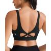 imageRUNNING GIRL Sports Bra for Women High Support Molded Cup High Impact Sports Bras with Sewn in Pads Workout Running BraBlack
