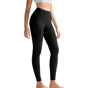 imageRUNNING GIRL High Waisted Leggings for WomenTummy Control Workout Yoga Pants Compression Pants Buttery SoftBlack