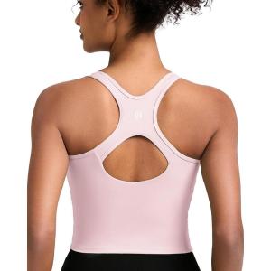 imageRUNNING GIRL Workout Tank Tops for Women Built in Shelf Bras PaddedSleeveless Gym Tops Athletic Yoga ShirtsYpink