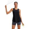 imageRUNNING GIRL Racerback Running Yoga Athletic Tank Tops for Women Sleeveless Workout Tank Tops Woman Tennis ShirtsBblack