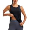 imageRUNNING GIRL Racerback Running Yoga Athletic Tank Tops for Women Sleeveless Workout Tank Tops Woman Tennis ShirtsBblack