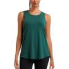imageRUNNING GIRL Racerback Running Yoga Athletic Tank Tops for Women Sleeveless Workout Tank Tops Woman Tennis ShirtsBgreen