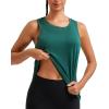 imageRUNNING GIRL Racerback Running Yoga Athletic Tank Tops for Women Sleeveless Workout Tank Tops Woman Tennis ShirtsBgreen