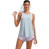 imageRUNNING GIRL Racerback Running Yoga Athletic Tank Tops for Women Sleeveless Workout Tank Tops Woman Tennis ShirtsBgrey