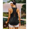 imageRUNNING GIRL Racerback Running Yoga Athletic Tank Tops for Women Sleeveless Workout Tank Tops Woman Tennis ShirtsBlack