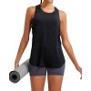 imageRUNNING GIRL Racerback Running Yoga Athletic Tank Tops for Women Sleeveless Workout Tank Tops Woman Tennis ShirtsBlack