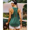 imageRUNNING GIRL Racerback Running Yoga Athletic Tank Tops for Women Sleeveless Workout Tank Tops Woman Tennis ShirtsDark Green