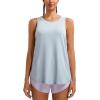imageRUNNING GIRL Racerback Running Yoga Athletic Tank Tops for Women Sleeveless Workout Tank Tops Woman Tennis ShirtsGrey