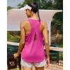 imageRUNNING GIRL Racerback Running Yoga Athletic Tank Tops for Women Sleeveless Workout Tank Tops Woman Tennis ShirtsRose Red