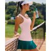 imageRUNNING GIRL Workout Tank Tops with Built in Bras for WomenCompression Shirt Strappy Back Athletic Yoga TopsApink