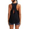 imageRUNNING GIRL Racerback Running Yoga Athletic Tank Tops for Women Sleeveless Workout Tank Tops Woman Tennis ShirtsBlack