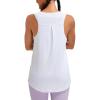 imageRUNNING GIRL Racerback Running Yoga Athletic Tank Tops for Women Sleeveless Workout Tank Tops Woman Tennis ShirtsBwhite