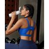 imageRUNNING GIRL High Impact Sports Bras for WomenRacerback Running Bra Workout Crop Tank Tops Longline Sports Bra Push upDcerulean Blue
