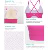 imageRUNNING GIRL Sports Bras for WomenYBack Medium Support Workout Sports Bra Padded Racerback Supportive Bras Push upZhot Pink