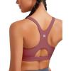 imageRUNNING GIRL Sports Bras for Women High SupportRacerback High Impact Grey Sports Bra Moulded Cup Workout Bra Push upErose Red