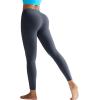 imageRUNNING GIRL Leggings for Women 25quot Inseam High Waisted Compression Buttery Soft Yoga Pants with PocketsDeep Grey