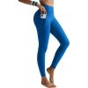 imageRUNNING GIRL Leggings for Women 25quot Inseam High Waisted Compression Buttery Soft Yoga Pants with PocketsDeep Blue