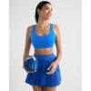 imageRUNNING GIRL High Impact Sports Bras for Women High Support Molded Cups Adjustable Straps Sports Bra with Sewn in PadsDazzling Blue