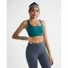 imageRUNNING GIRL High Impact Sports Bras for Women High Support Molded Cups Adjustable Straps Sports Bra with Sewn in PadsStorm Teal